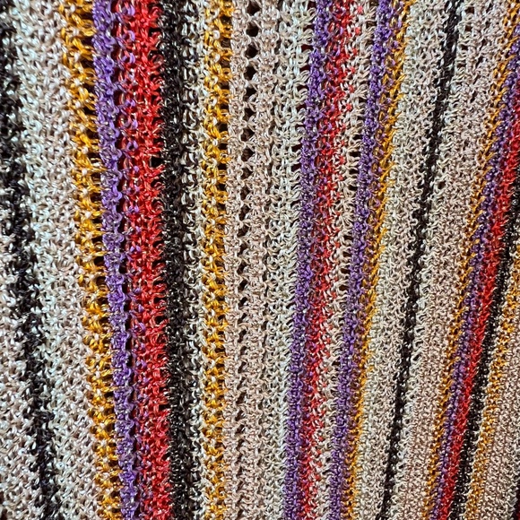 ME+EM - SET Metallic Textured Stripe Knit Vest/ Tank & Skirt - Picture 8 of 16